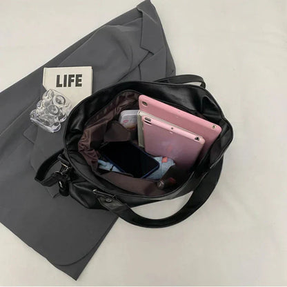 Bolso de hombro mujer piel suave gran capacidad diseño elegante