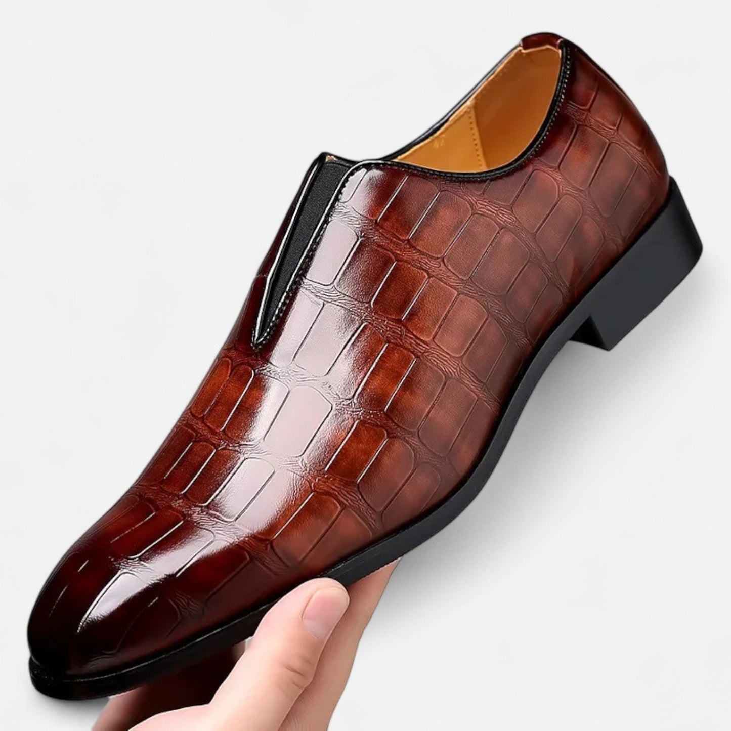Mocasines Hombre de Cuero Genuino Ajuste Clásico
