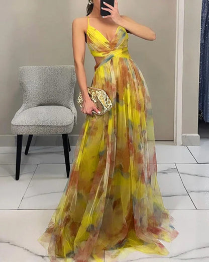 Vestido maxi mujer ligero floral verano elegante