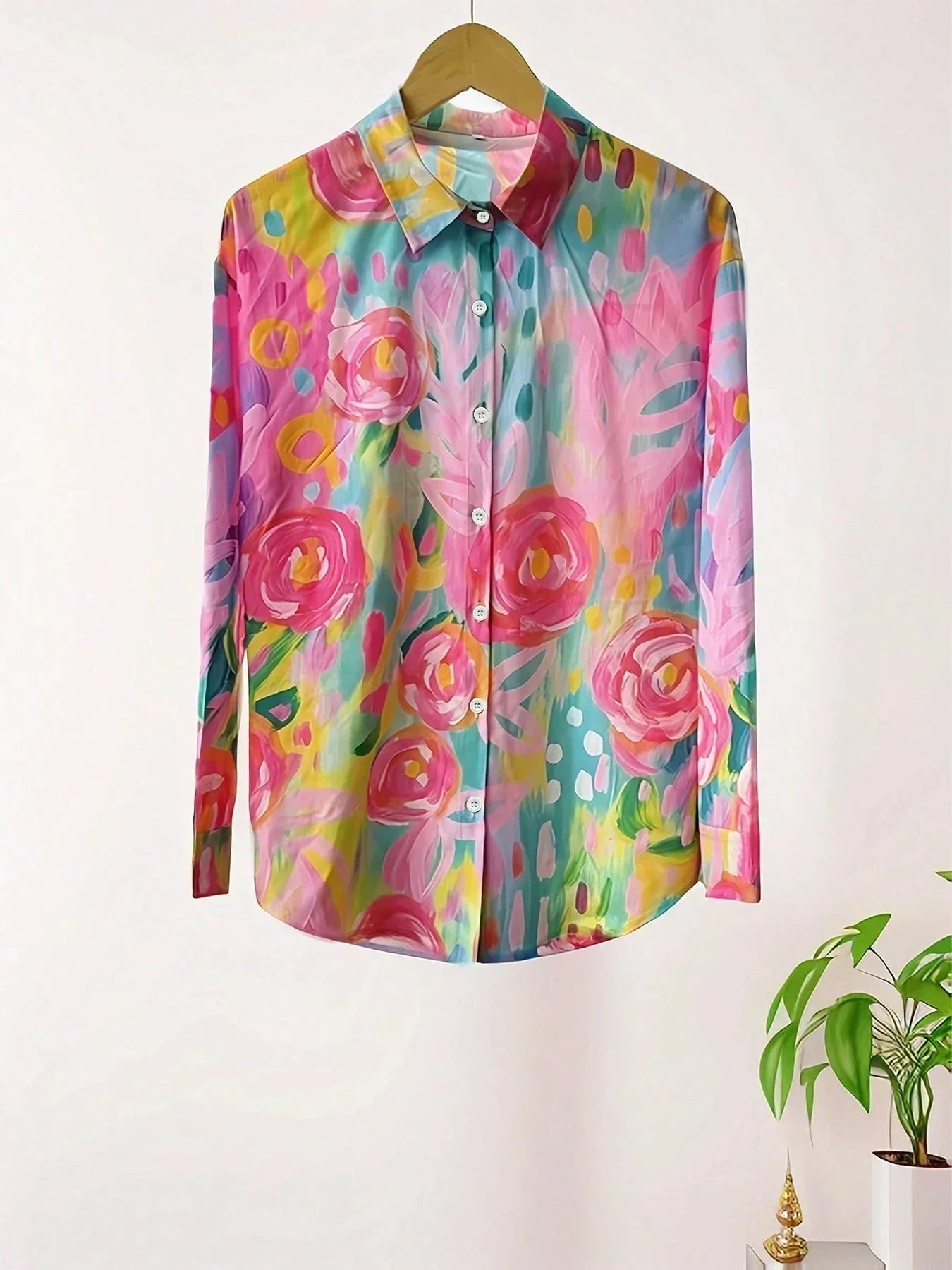 Blusa Mujer Estampado Floral Ligera Estilo Casual