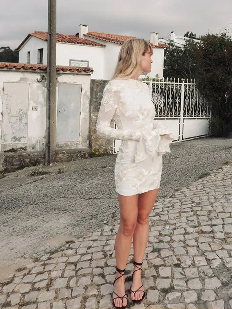 Vestido mini mujer Manga Larga Ajustado