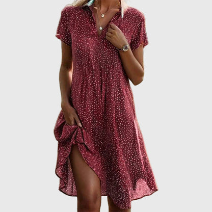 Vestido Mujer Fluido Elegante Ajuste Suelto