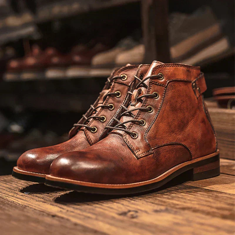 Botas altas hombre de cuero duradero estilo clásico - Mavetta