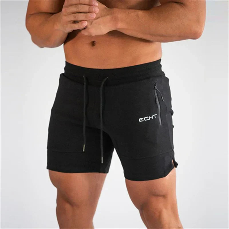 Pantalones cortos hombre deportivos con bolsillos y cordón ajustable