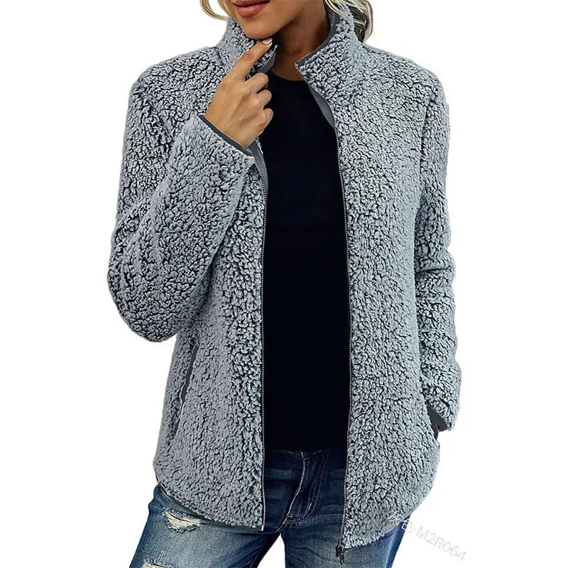 Chaqueta Mujer Forro Polar Invierno Ajuste Confortable - Mavetta