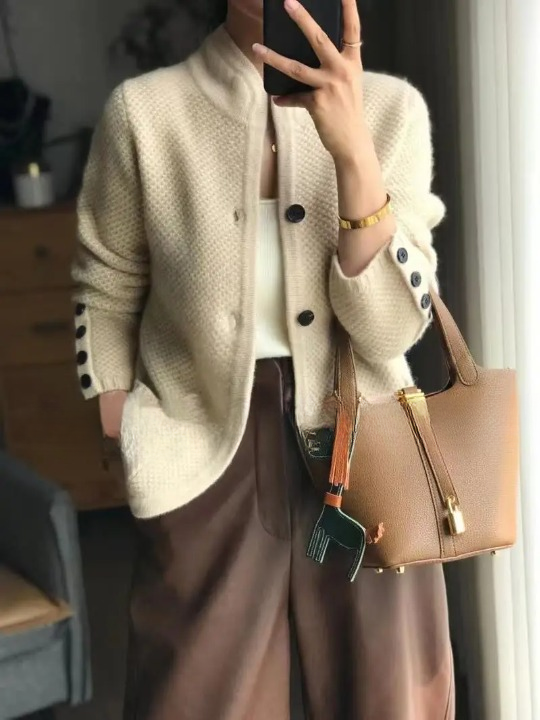 Chaqueta Mujer Elegante Ajuste Clásico