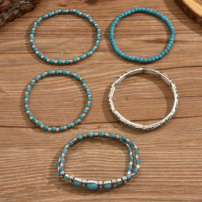 Pulsera Mujer de Varias Vueltas Ajustable Elegante