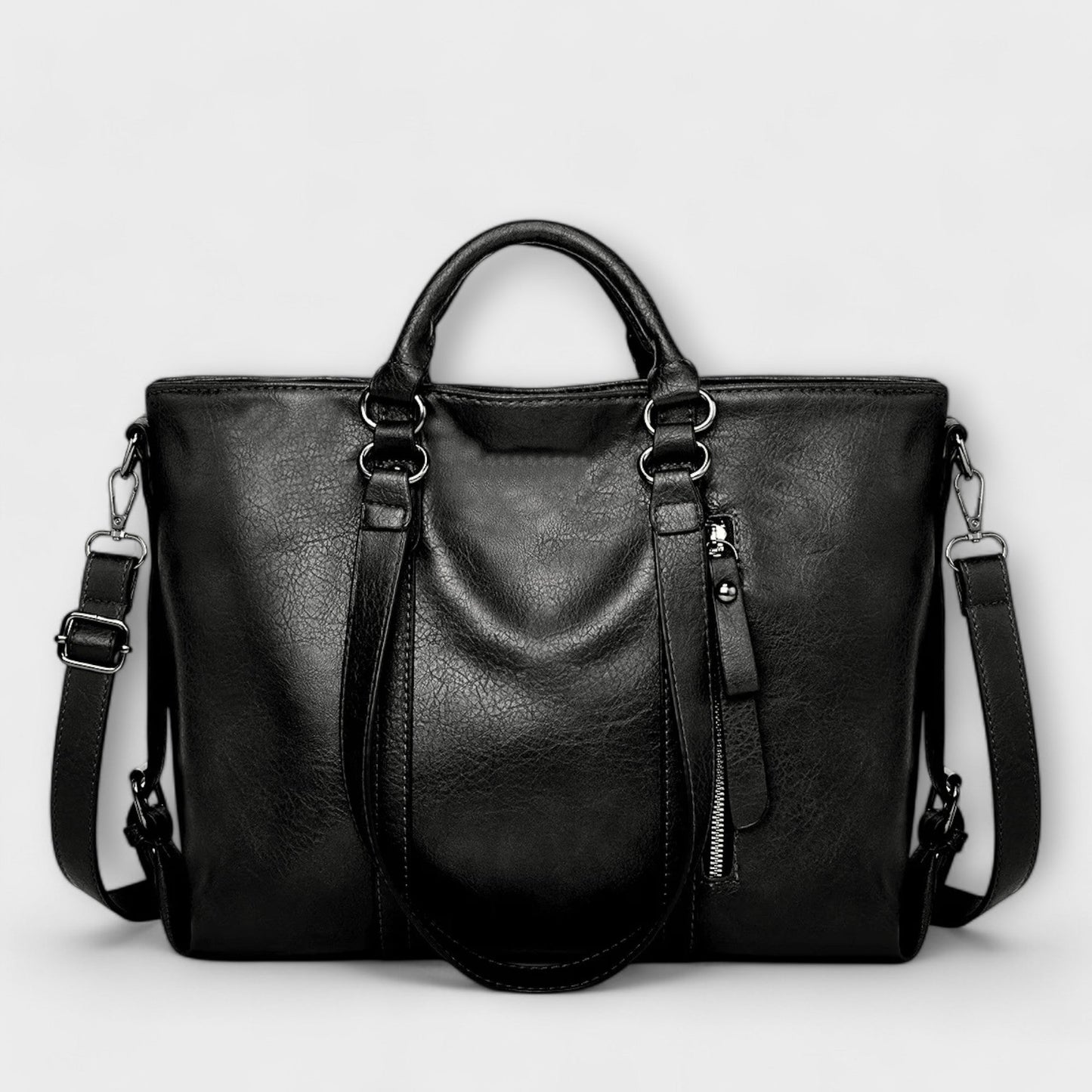 Bolso de mano mujer de trabajo piel pulida elegante