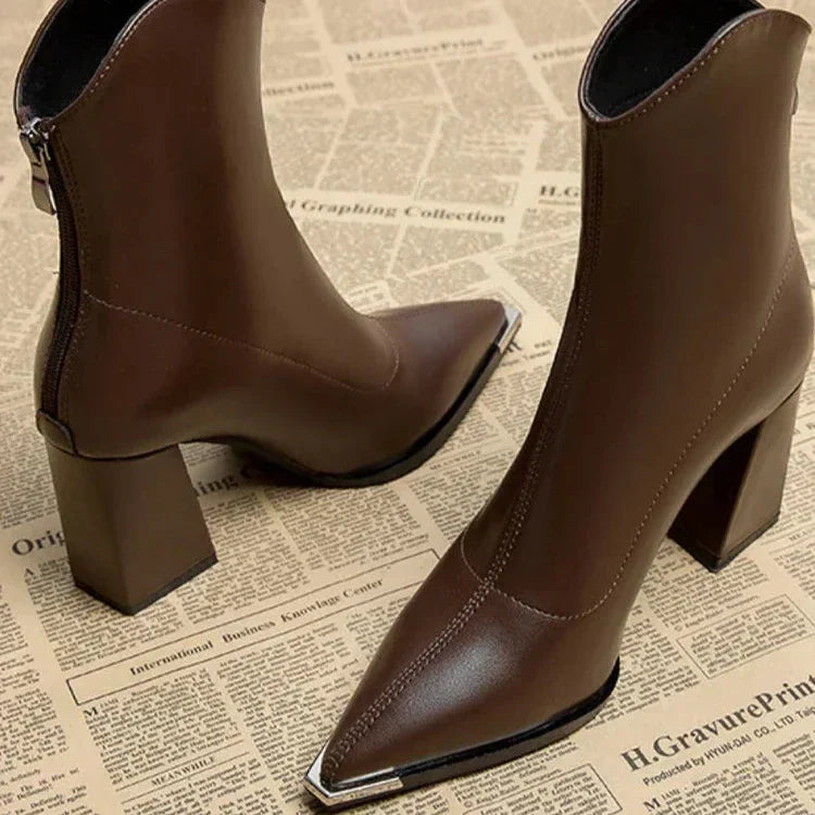 Botines Chelsea Mujer Piel Sintética Ajuste Clásico
