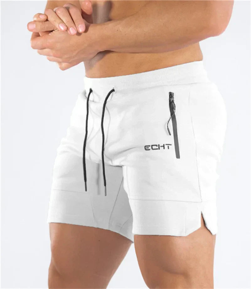 Pantalones cortos hombre deportivos con bolsillos y cordón ajustable