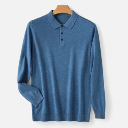 Camisa Polo Hombre Lana Merino Suave Corte Clásico - Mavetta