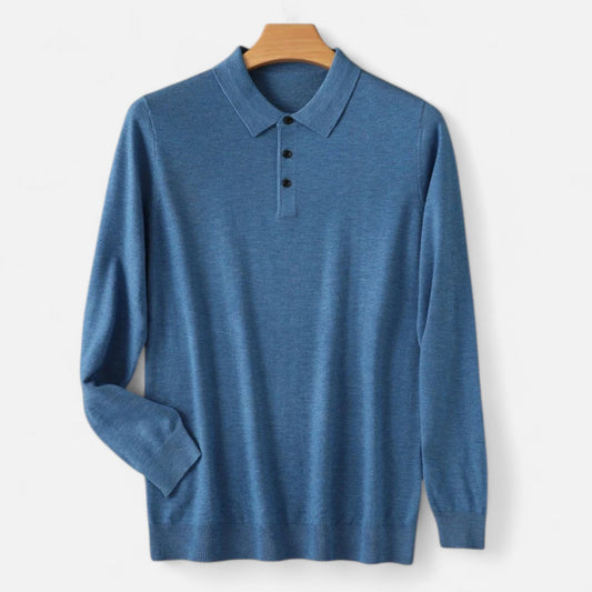Camisa Polo Hombre Lana Merino Suave Corte Clásico - Mavetta