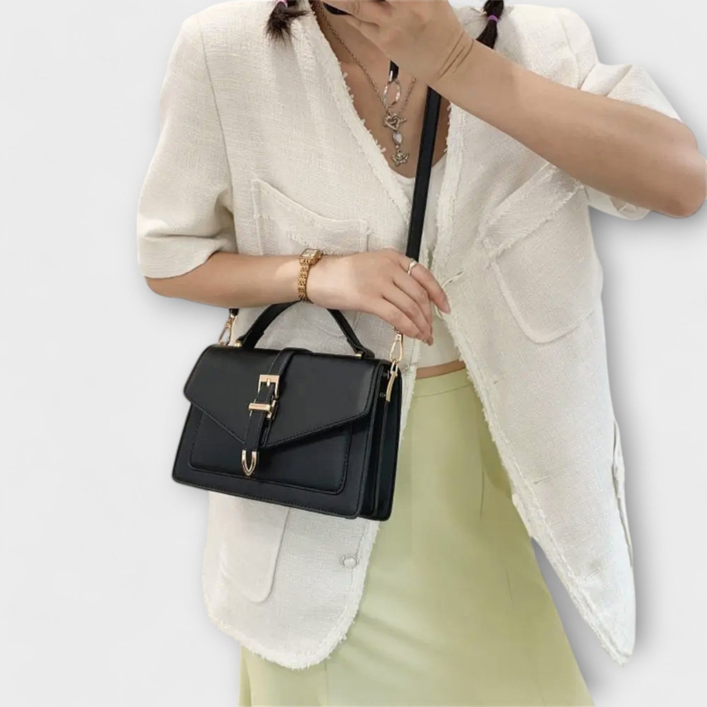 Bolso de hombro mujer Estructurado Pulido Elegante