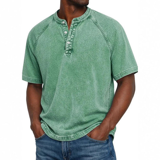 Camisa hombre vintage Algodón botones Ajuste clásico - Mavetta