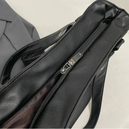 Bolso de hombro mujer piel suave gran capacidad diseño elegante
