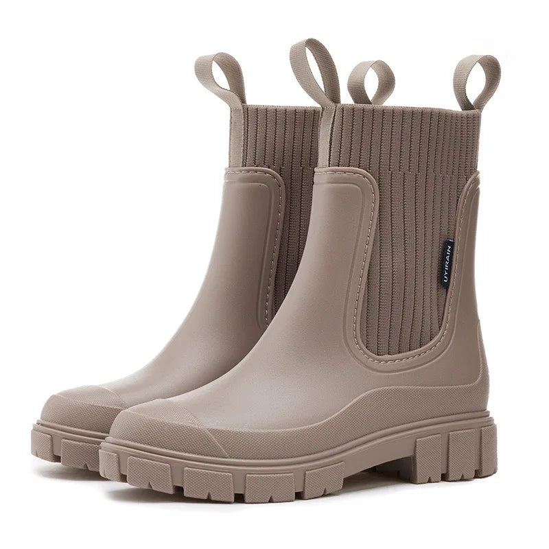 Botines Mujer Impermeables Suela Gruesa Antideslizante