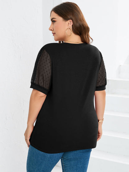 Blusa Mujer Algodón Escote en V Manga Larga