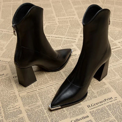 Botines Chelsea Mujer Piel Sintética Ajuste Clásico