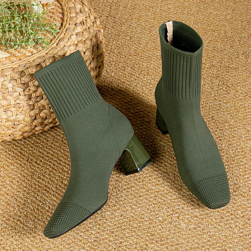 Botines mujer con tacón medio y diseño cómodo