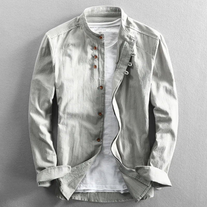 Camisa Hombre Estilo Japonés Corte Katana