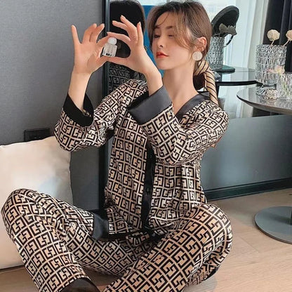 Pijama Mujer Algodón Estampado Gráfico Corte Cómodo