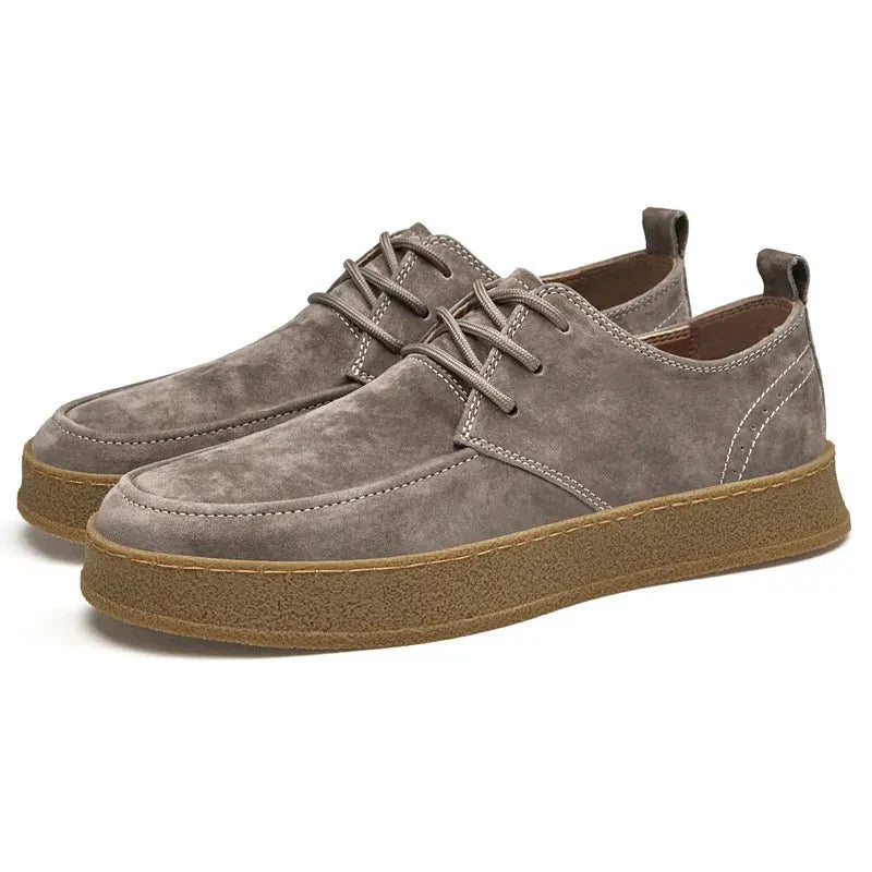 Zapatos Casual Hombre de Gamuza con Cordones y Suela Goma - Mavetta