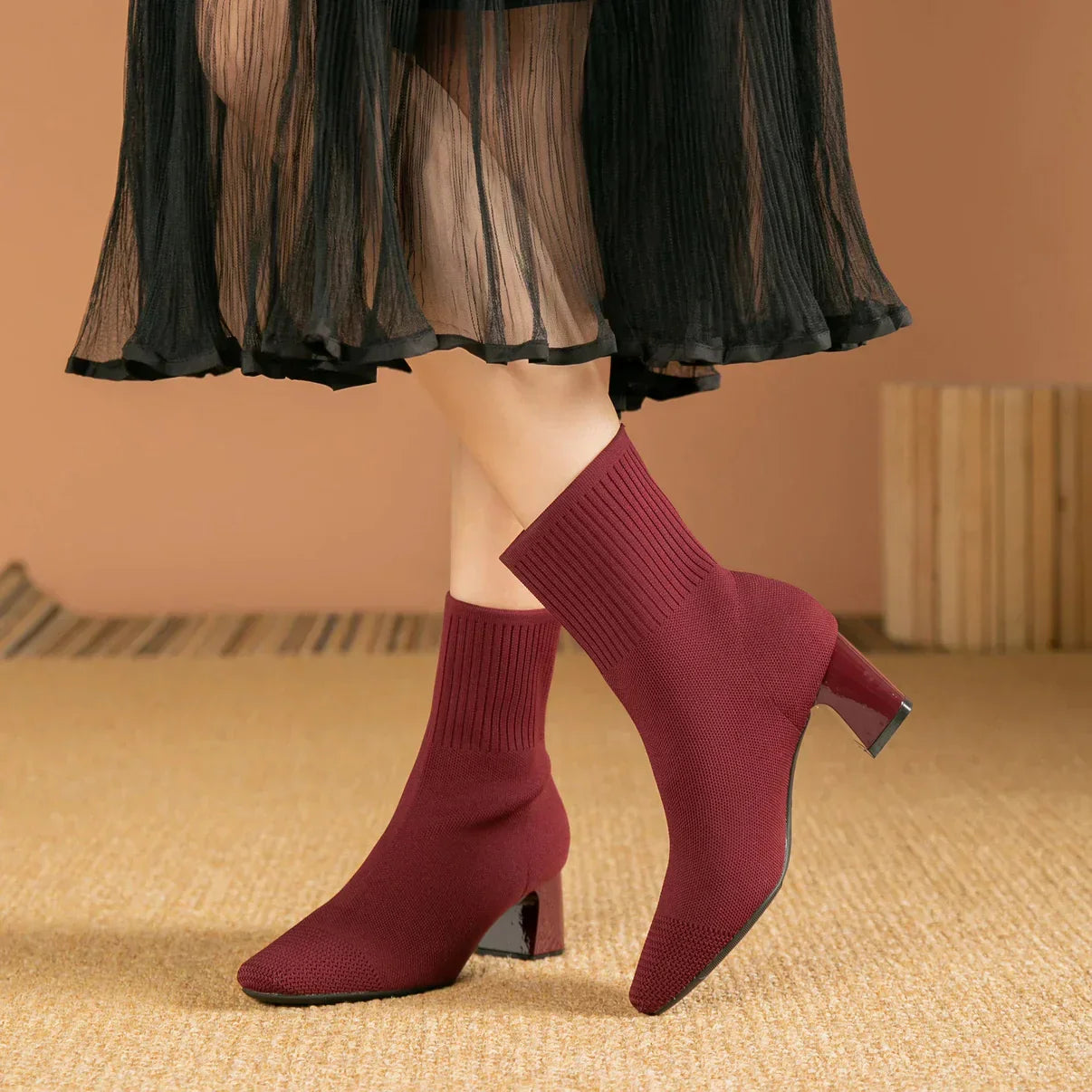 Botines Mujer de Piel Ajuste Elegante