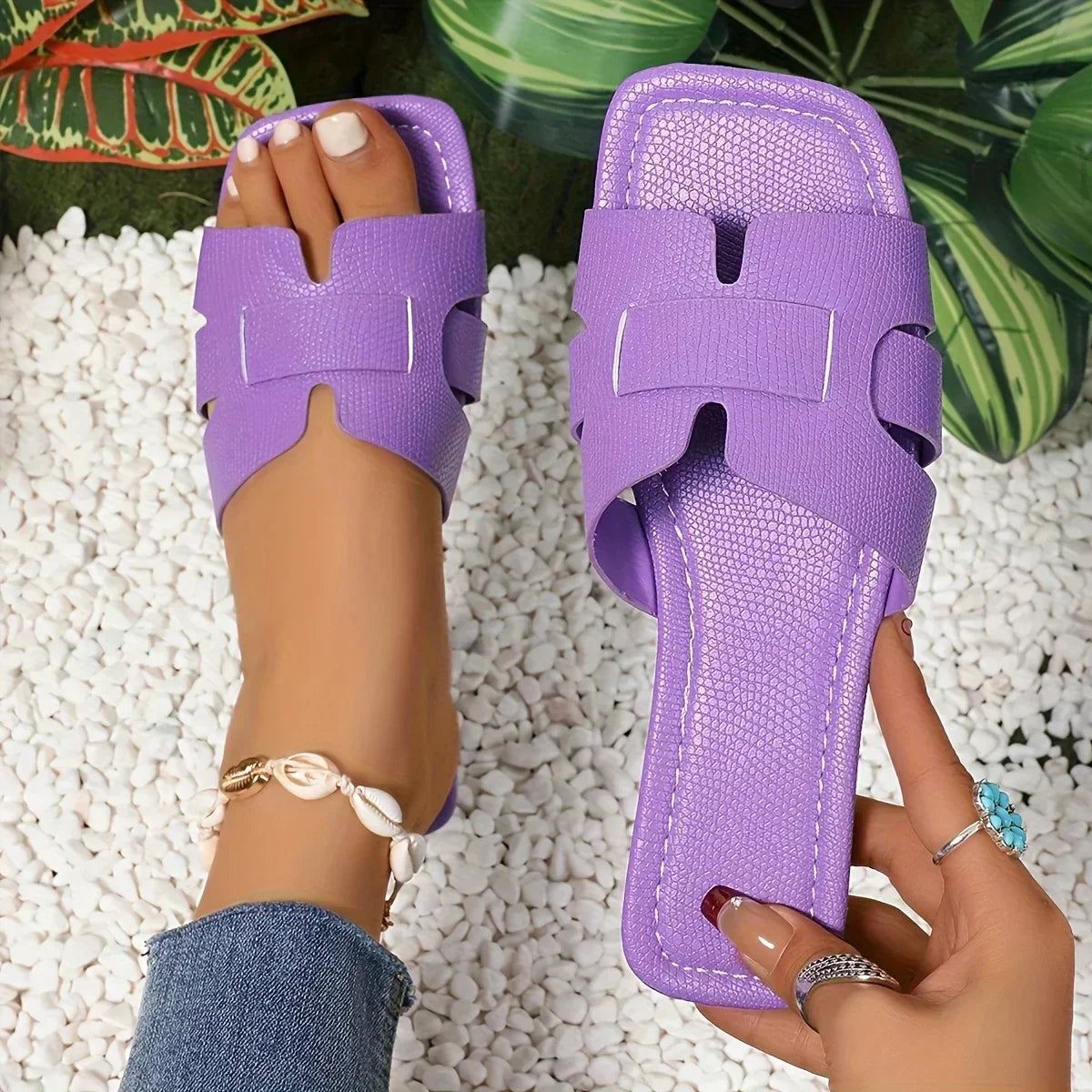 Sandalias Slides Unisex Diseño Valencia