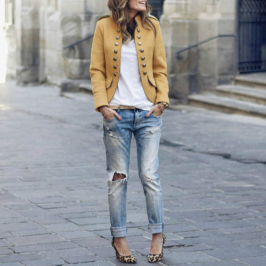 Blazer Mujer Manga Larga Corte Elegante - Mavetta