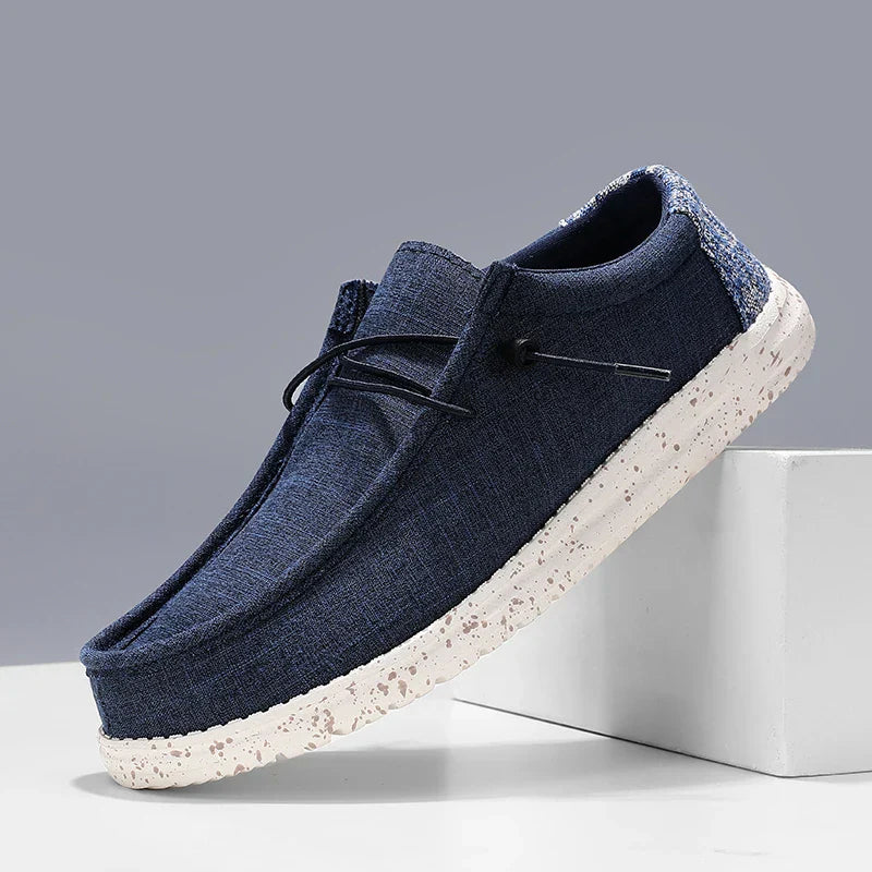Mocasines Hombre de Lona Suela EVA Transpirables y Ligeros