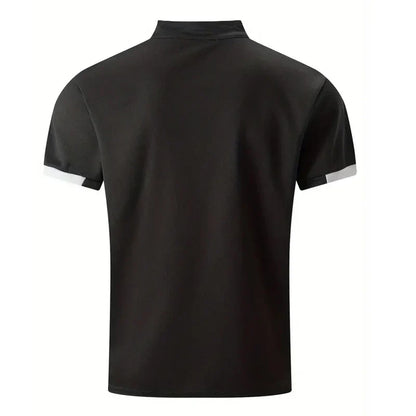Polo Hombre Algodón Cuello Mao Detalle Botones