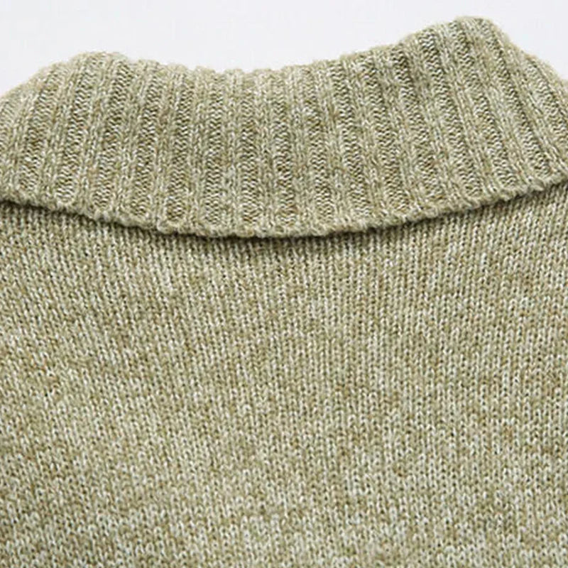 Chaqueta de punto hombre cuello chal estilo sastrería clásica