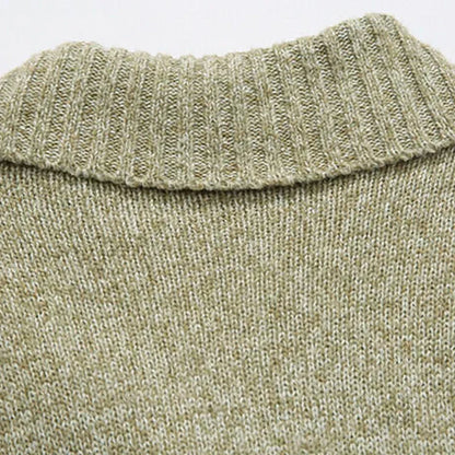 Chaqueta de punto hombre cuello chal estilo sastrería clásica