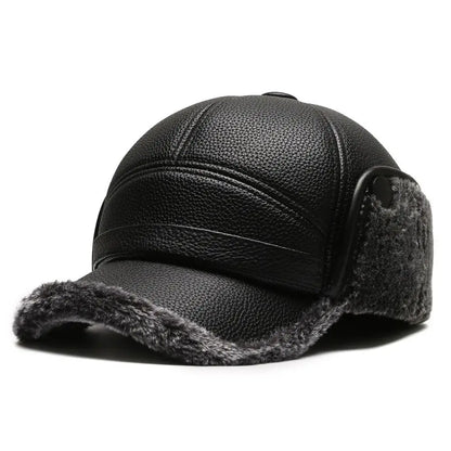 Gorra Hombre de Cuero Aislada Ajuste Clasico