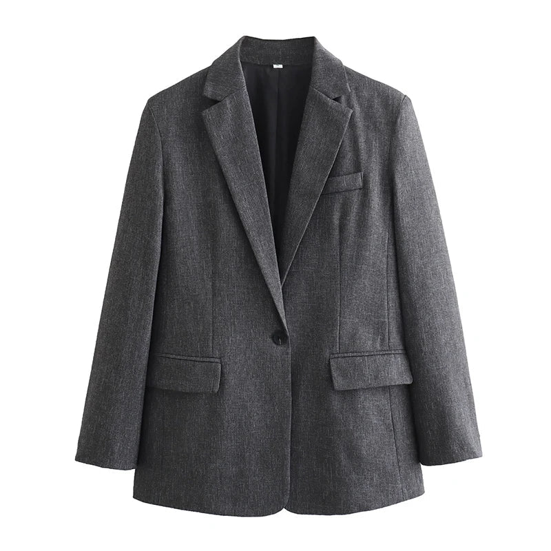 Traje Mujer Blazer Entallado y Pantalón Vestir Elegante