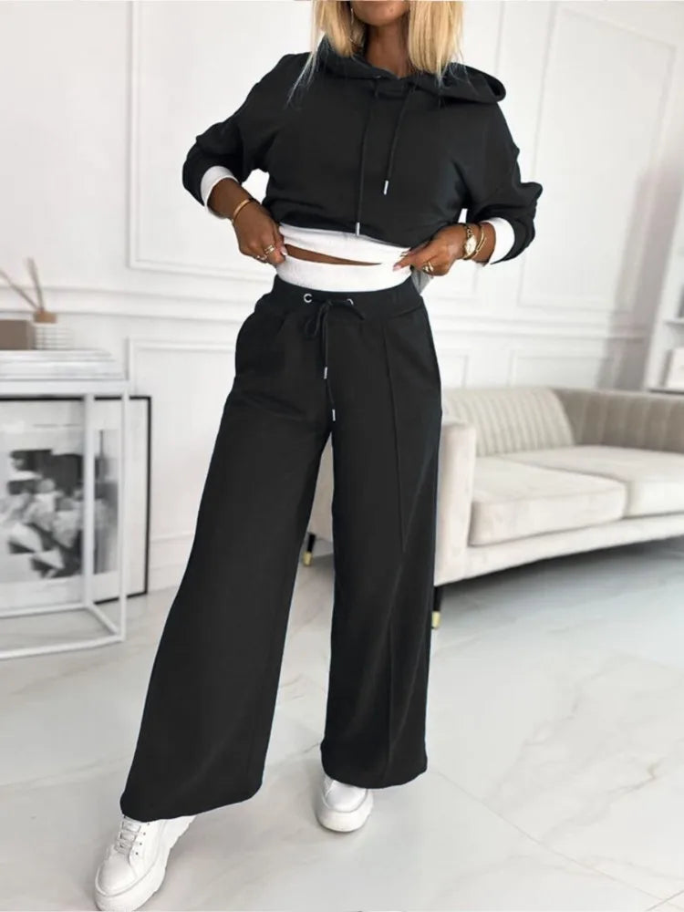Conjunto Mujer Sudadera y Pantalón Algodón Ajuste Cómodo