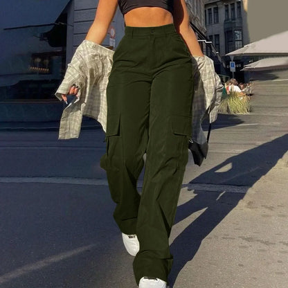 Pantalón Cargo Mujer Algodón Moderno y Funcional