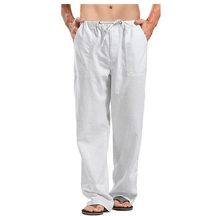 Pantalón Hombre Ligero Cintura Ajustable Corte Recto