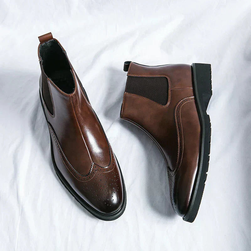 Botas Chelsea Hombre Sin Cordones Acabado Refinado Ajuste Diario
