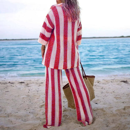 Conjunto Mujer y Pantalón Corto Crochet Veraniego