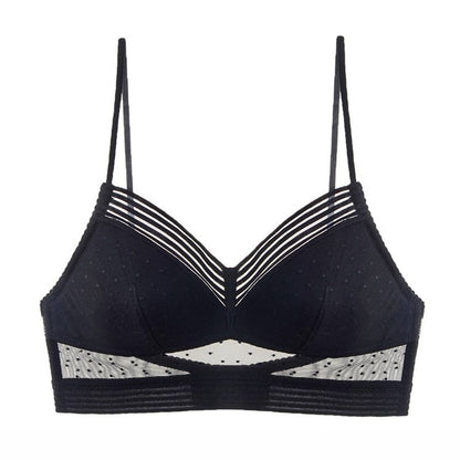 Sujetador Mujer de Encaje Push Up Espalda Descubierta Invisible
