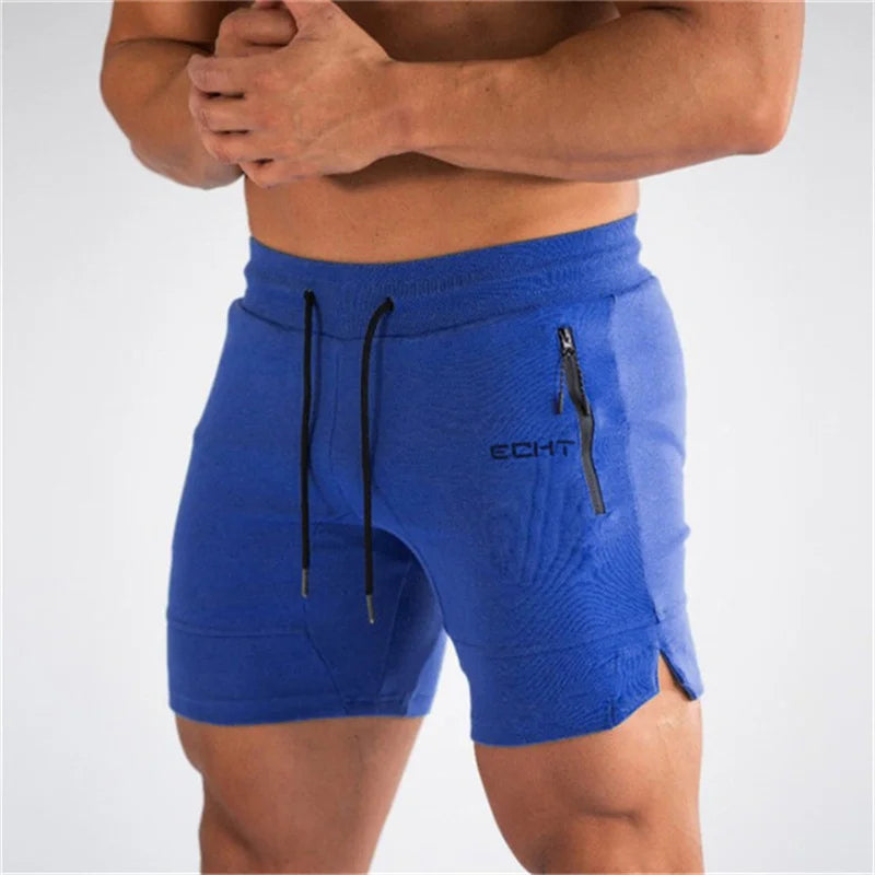 Pantalones cortos hombre deportivos con bolsillos y cordón ajustable