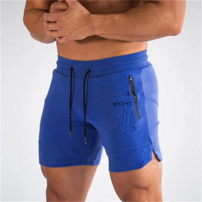 Pantalones cortos hombre deportivos con bolsillos y cordón ajustable