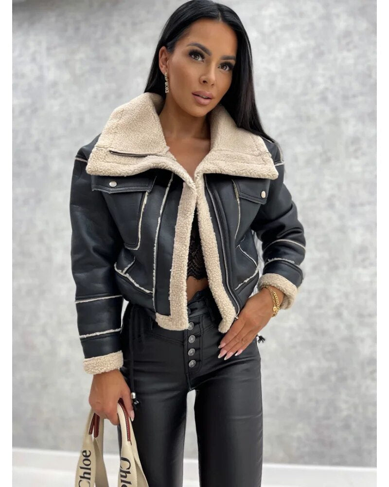 Chaqueta Mujer de Diseño Elegante Ajuste Clásico