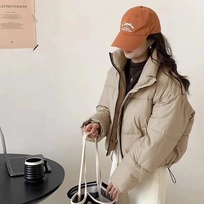 Chaqueta Acolchada Mujer Puffer Diseño Moderno Ajuste Regular
