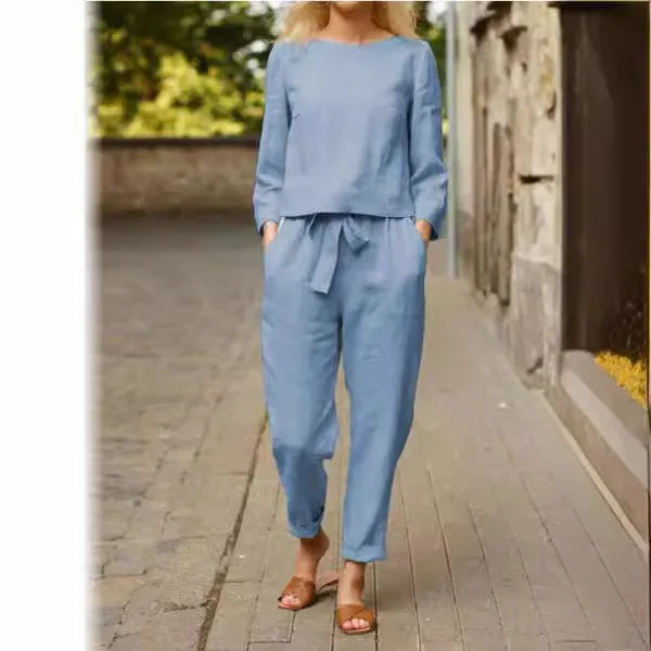 Vestido Fluido Mujer con Cinturón de Lazo Estilo Elegante