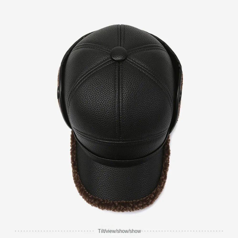 Gorra Hombre de Cuero Aislada Ajuste Clasico