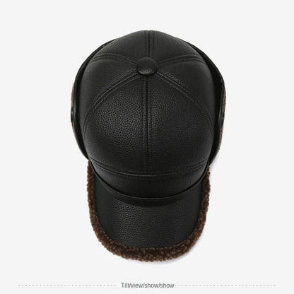 Gorra Hombre de Cuero Aislada Ajuste Clasico