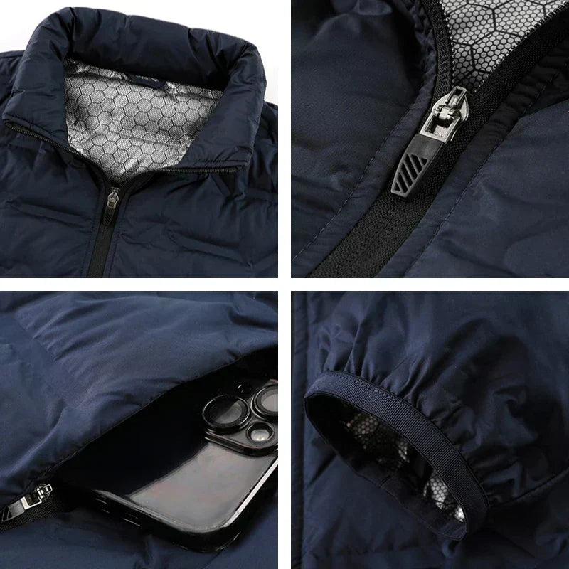 Chaqueta Acolchada Hombre Resistente al Clima Estilo Moderno