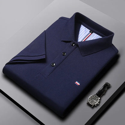 Polo hombre algodón cuello tradicional corte regular